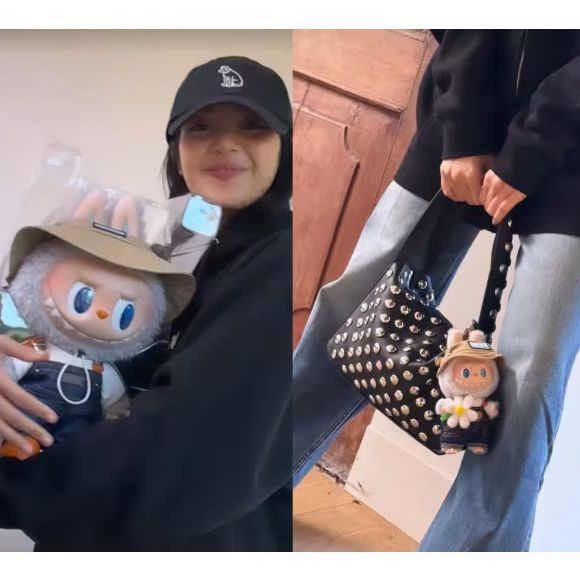 Lisa do Blackpink tem coleção de Labubu
