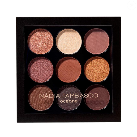 Paleta de Sombras Nádia Tambasco To Go Basic 7,2g, Océane