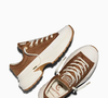 O Run Star Crush Pony Hair Cano Baixo Marrom traz cabedal em pelo de pônei, textura sofisticada e uma proposta que mistura conforto e estilo para o inverno