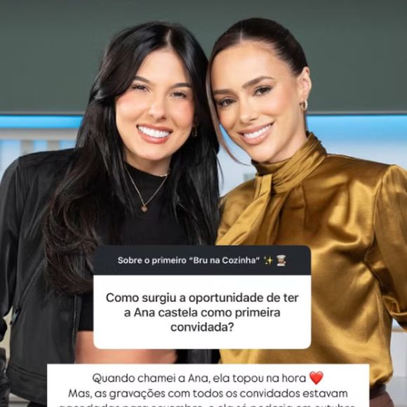 Bruna Biancardi foi questionada sobre o assunto e explicou o convite a Ana Castela para os fãs