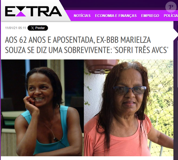 Por onde anda Marielza? O último registro da ex-’BBB’ na mídia é de 2021, quando ela concedeu uma entrevista ao jornal Extra