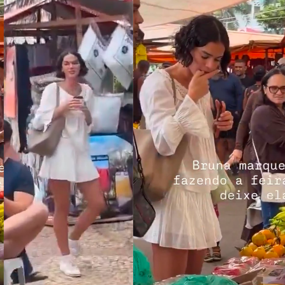 Nem na feira ela é básica! Bruna Marquezine aposta em look boho chic comfy de quase R$ 4 mil em passeio com Shawn Mendes pelo RJ; fotos