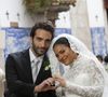 Maria de Fátima (Bella Campos) e Afonso (Humberto Carrão) se casam na Igreja do Outeiro, no Rio de Janeiro