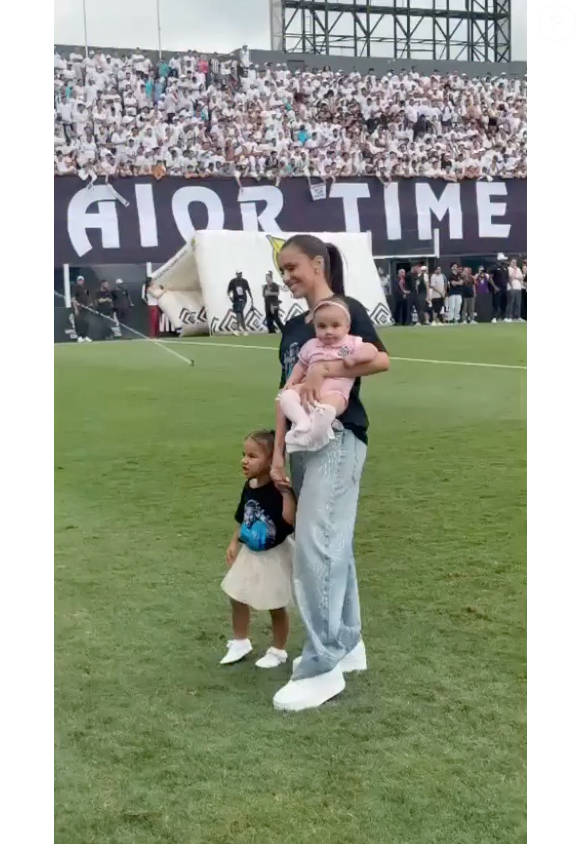 Preocupada com a enteada, Bruna Biancardi perguntou diversos momentos por ela e a manteve por perto