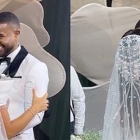 Choro no altar, bolo de 2,5 metros e 50 quilos e R$ 240 mil em vasos: Davi Brito se casa com influenciadora Emilly Araújo em MEGA cerimônia e deixa a web em choque com luxo; veja fotos!