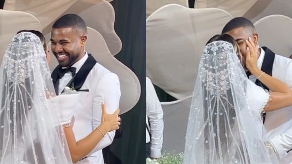 Choro no altar, bolo de 2,5 metros e 50 quilos e R$ 240 mil em vasos: Davi Brito se casa com influenciadora Emilly Araújo em MEGA cerimônia e deixa a web em choque com luxo; veja fotos!