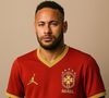 Web faz montagem e imagina Neymar vestindo a polêmica camisa vermelha da Seleção