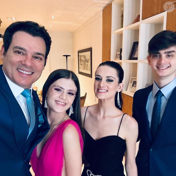 Celso Portiolli é pai de Laura, Luana e Pedro