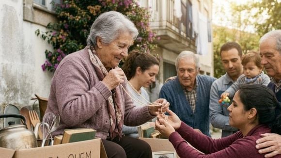 A psicologia afirma: quando as pessoas com mais de 70 anos começam a dar coisas de presente (louças, ferramentas, anéis), não estão se livrando de objetos desnecessários; chegaram a uma fase em que distribuir testemunhos de uma vida é mais importante do que guardá-los