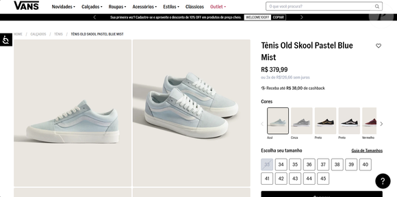 À venda por R$ 379,99 no site da Vans no Brasil, o relançamento aposta na memória afetiva com um olhar atual