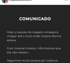 A morte de Juliana Marins, de 26 anos, foi comunicada em publicação oficial dos famíliares da jovem no Instagram.