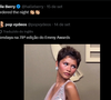Halle Berry celebrou publicamente a homenagem de Zendaya ao compartilhar uma comparação entre os dois visuais e escrever: 'Minha garota'. Em outra publicação sobre a atriz no Emmy 2026, acrescentou: 'Arrasou com a noite'