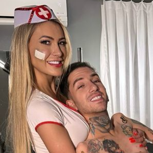 Andressa Urach também fez nova parceria com o cadeirante Gabriel Brito