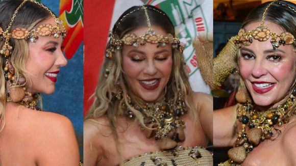 A onça voltou! Paolla Oliveira atualiza fantasia com bumbum à mostra em novo ensaio do pré-carnaval 2025. Fotos!