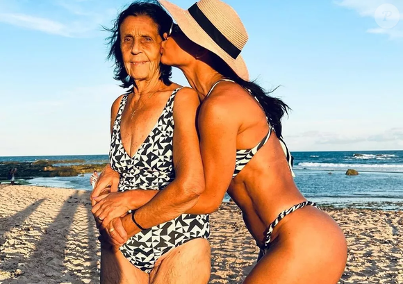 Scheila Carvalho argumentou que sua mãe, Eunice Ladeira, trabalha porque gosta e que, graças ao ofício, pode socializar