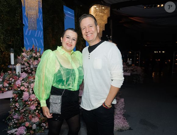 Celso Zucatelli e a esposa, Ana, no aniversário de Vera Viel