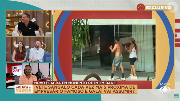 Se dentro da academia o clima já era íntimo, fora dela o empresário Tiago Maia aparece sem camisa ao lado da cantora baiana Ivete Sangalo, segundo imagens obtidas exclusivamente pelo Léo Dias