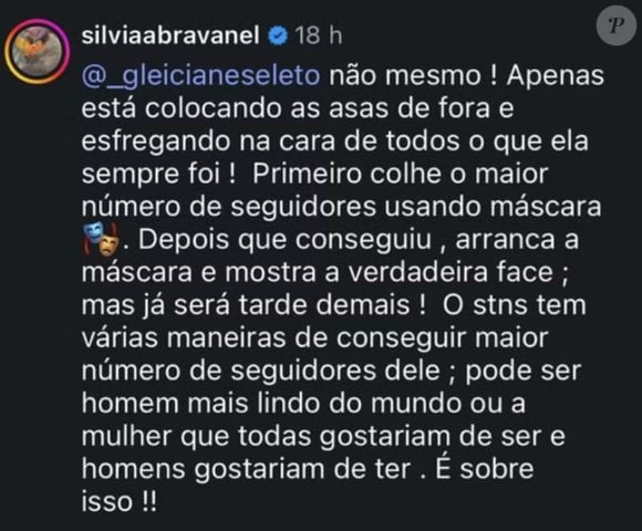 Filha de Silvio Santos criticou Virgínia Fonseca por sua atual postura nas redes sociais, especialmente após a separação de Vini Jr.