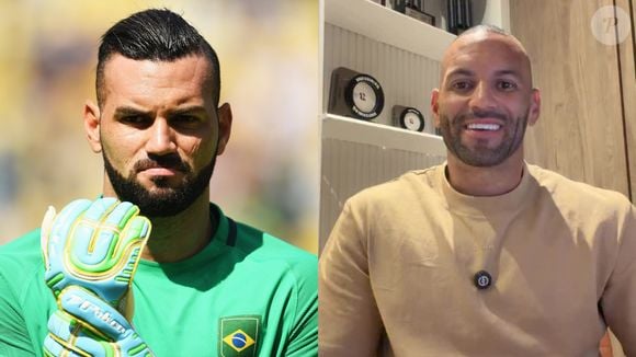 Antes e depois de Weverton: brasileiro mudou completamente o visual ao raspar a cabeça e deixar a barba bem baixa, quase raspada