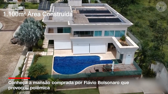 A mansão tem oito vagas de garagem, além de dependências completas para empregados e motorista e lavanderia coberta. As informações constam na descrição do imóvel