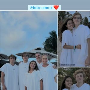 Namoradas dos filhos de Angélica e Luciano Huck também celebraram o Réveillon com os apresentadores