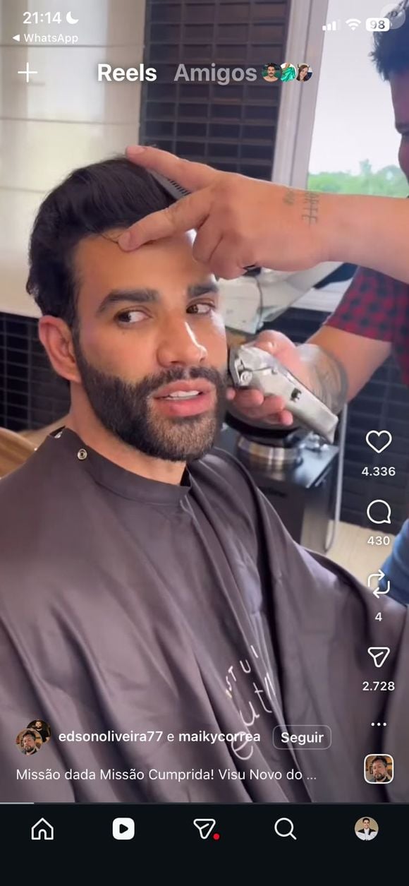 Segundo Mari Borges, a barba cheia reforçava força, maturidade e autoridade na imagem do cantor