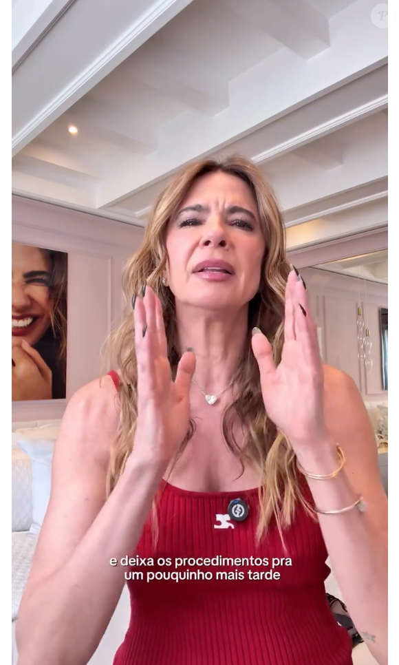 Luciana Gimenez pediu para que as pessoas se concentrassem em fazer coisas boas para a saúde antes de pensar em procedimentos