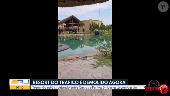 Além do resort, a Polícia vai derrubar, também, um prédio que sediava uma academia de ginástica, com equipamentos modernos de musculação