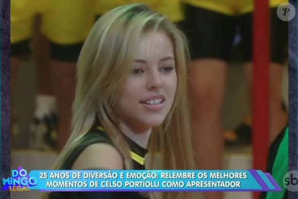 Paolla Oliveira foi assistente do 'Passa ou Repassa', do SBT.