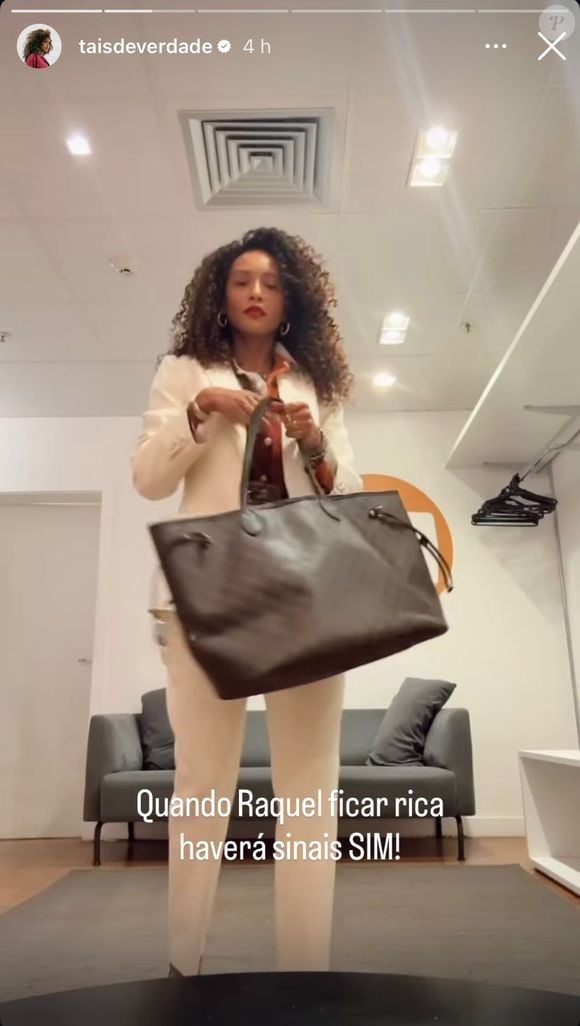 Visual milionário: look de Raquel agora inclui bolsa Louis Vuitton avaliada em mais de R$ 12 mil