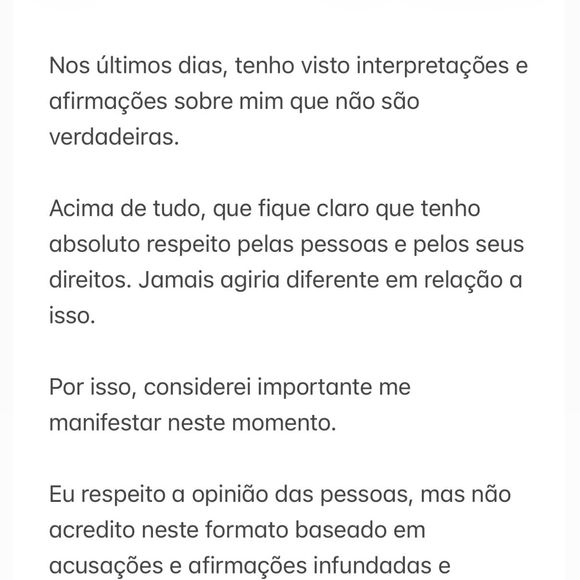 Isis Valverde afirmou que as interpretações e afirmações sobre ela não são verdadeiras