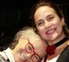 Raquel do original de 'Vale Tudo', Regina Duarte perde 1º capítulo da nova novela para tietar filha, Gabriela Duarte, no teatro. Fotos!