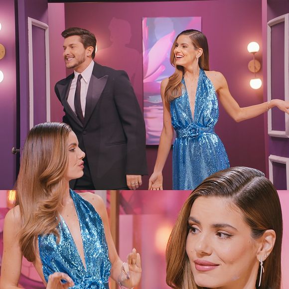 Na estreia de 'Casamento às Cegas 50 +', Camila Queiroz roubou a cena com um look glamouroso da Rodarte