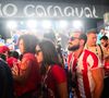 Marcelinho Calil (chefão da Viradouro) e Marcella Alves (porta bandeira do Salgueiro) são vistos indo embora juntos após apuração do Carnaval 2025