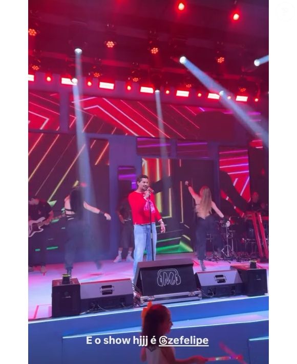 Zé Felipe cantou na festa do filho, José Leonardo