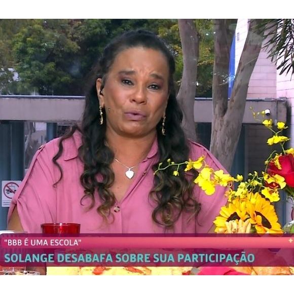 "Quero muito pedir perdão. De verdade, ao meu público, a esse país, que a maioria nunca me viu tendo esse tipo de comportamento", disse Solange Couto
