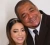 O ex-ogador Vampeta durante casamento da filha Giovanna Batista Santos