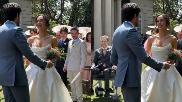 Vestido de noiva de Lara Silva: filha de Faustão aposta em modelo da grife Vivienne Westwood com corset e saia volumosa para casamento. Fotos!