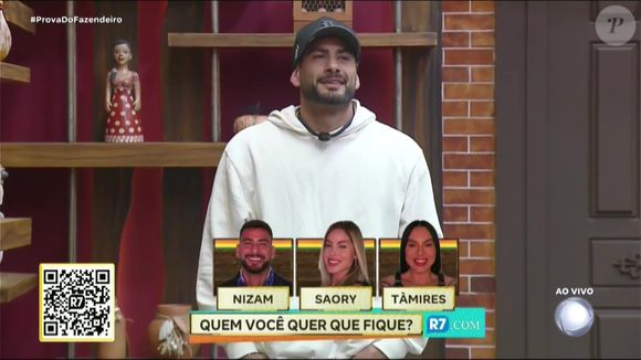 Enquete UOL mostra Nizam eliminado de A Fazenda 17