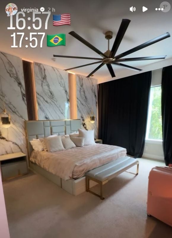 A mansão alugada por Virgínia conta com pelo menos 7 suítes