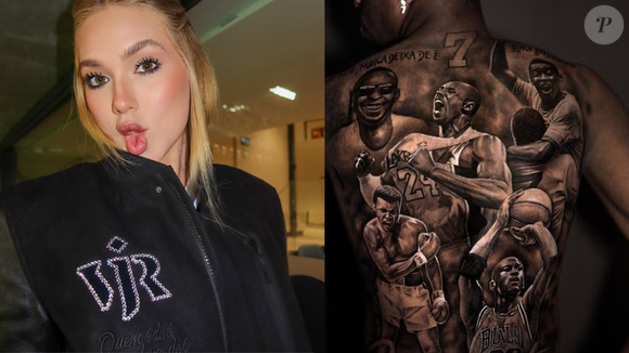 Usada por Virginia Fonseca durante jogo do Real Madrid, a frase 'Quem é de é, nunca deixa de é' integra uma tatuagem feita por Vini Jr. que já gerou críticas e memes na internet