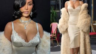 Kim Kardashian usa mais de 250 quilates de diamantes e look inspirado em Elizabeth Taylor na Semana de Moda de Paris