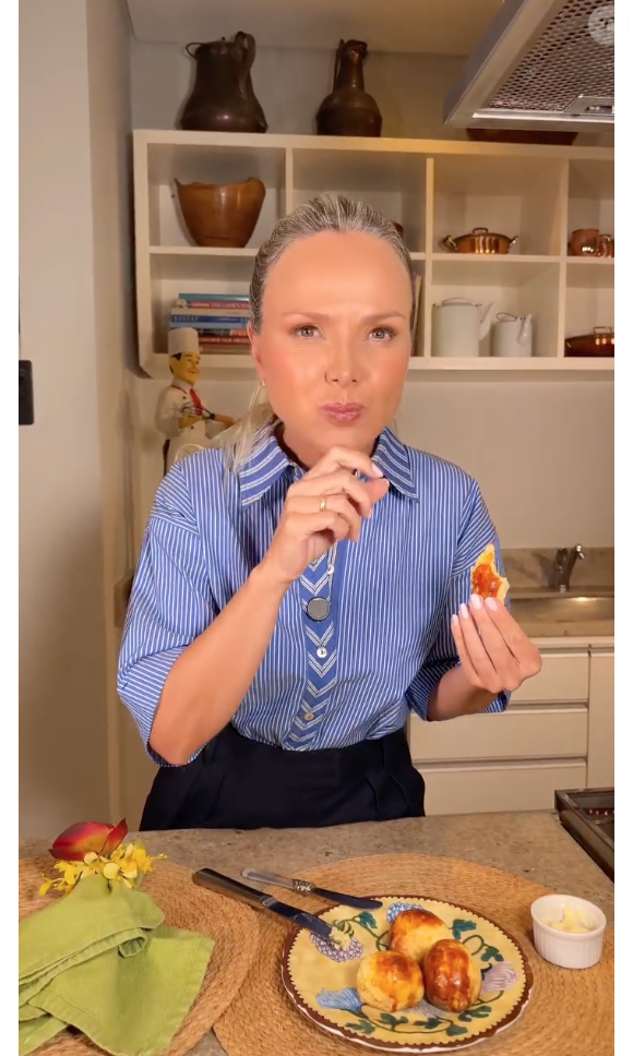 Eliana: "Esse pãozinho é muito saudável, muito saboroso. As crianças amam e por que não dizer que os adultos também? Dá para comer puro e fazer lanchinhos"