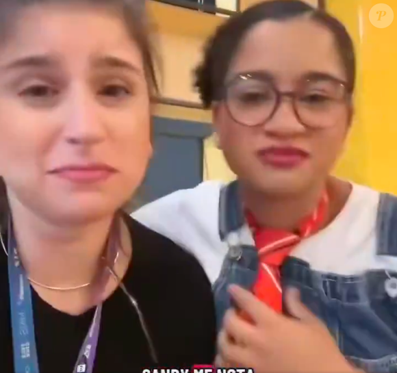 "Sandy, me nota, querida! Sou doida pra ver o rosto do seu filho", confessou Milena no vídeo viral das redes sociais