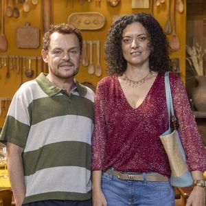 Nataly Rocha e Matheus Nachtergaele são parceiros na novela 'Dona de Mim'