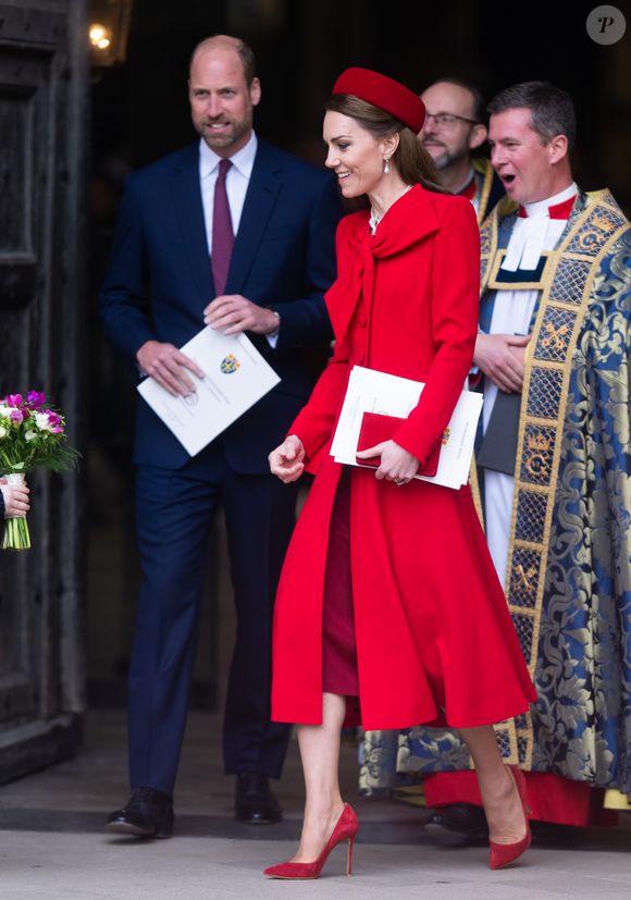 Kate Middleton foi acompanhada do Príncipe William no evento.