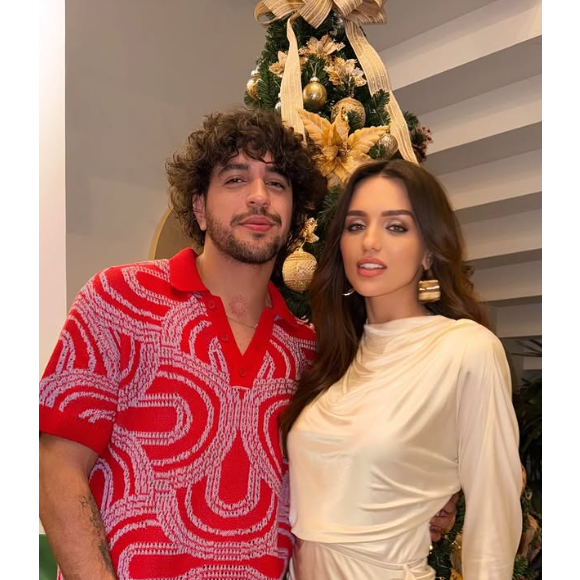 O casal Rafa Kalimann e Nattanzinho no primeiro natal