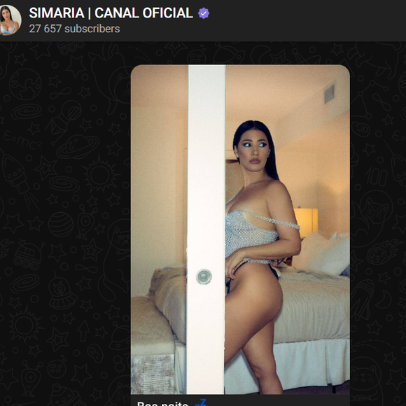 Emojis de fogo, bananas e diabinhos roxos! O Telegram de Simaria é palco de uma polêmica quente!