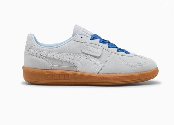 Puma Palermo foi revestido em camurça num cinza Lucero muito brilhante, moderno e sofisticado