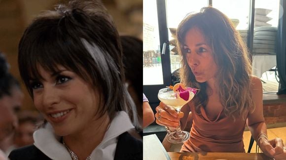 Stephanie Szostak viveu Jacqueline Follet, a elegante editora francesa vista como rival direta de Miranda Priestly. O tempo passou e ela manteve sua beleza em dia